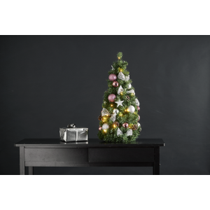 Mākslīgā eglīte ar LED gaismām Star Trading Noel, 65cm, 42LED, WW, IP20, 3xAA