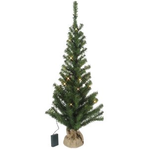 Mākslīgā eglīte ar LED gaismām Star Trading Toppy, 90cm, 30LED, WW, IP20, 3xAA