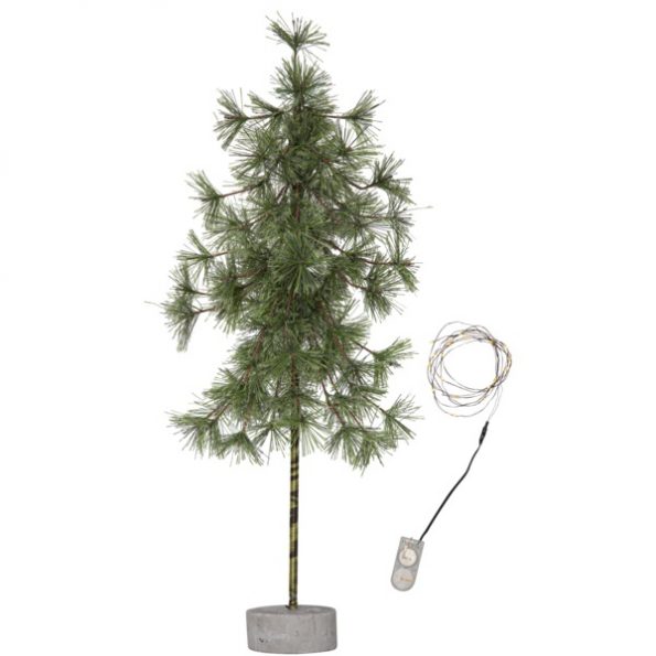 LED dekoratīvā priede galda Star Trading Pine 60cm, 20LED, WW, IP20, 2xCR2032