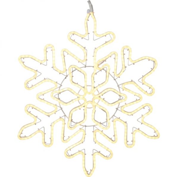 LED āra dekorācija siluets Sniegpārsla Star Trading Neonled, WW, 80cm, 480LED, IP44