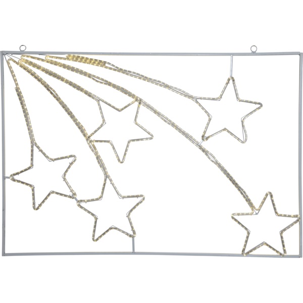 LED āra dekorācija siluets Zvaigznes Star Trading Tapesil, WW, 1,1m, 600LED, IP44