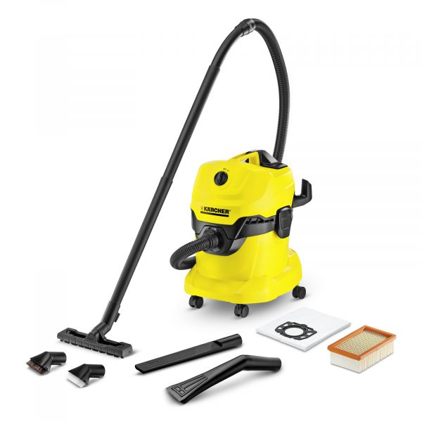 Putekļu sūcējs sausai un slapjai sūkšanai Kärcher WD 4 Car *EU-II, 1000W, 220AW, 20l