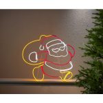 LED āra dekorācija siluets Ziemassvētku vecītis Star Trading Neonled, 77cm, 768LED, IP44
