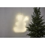 LED āra dekorācija siluets Sniegavīrs Star Trading Lumiwall, WW, 50cm, 60LED, IP44