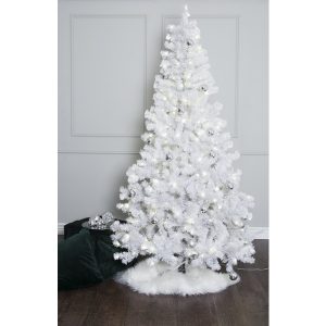 Āra mākslīgā egle ar LED gaismām Star Trading Ottawa, 2,1m, 260LED, IP44, balta
