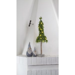 LED dekoratīvā egle galda Star Trading Lummer 65cm, 20LED, WW, IP20, 2xAA
