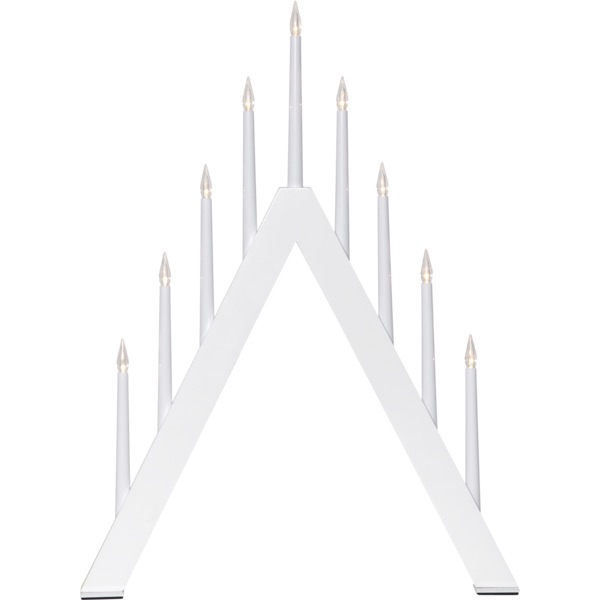 LED dekoratīvais svečturis Star Trading Jazz , 48cm, 9LED, IP20, balts