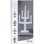 LED dekoratīvais svečturis Star Trading Trapp E10, 46cm, 5LED, IP20, pelēks