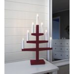 LED dekoratīvais svečturis Star Trading Trapp E10, 54cm, 7LED, IP20, sarkans