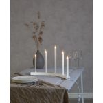 LED dekoratīvais svečturis Star Trading Accent, 36cm, 5LED, IP20, balts