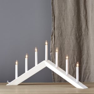 LED dekoratīvais svečturis Star Trading Arrow , 36cm, 4LED, IP20, balts LED dekoratīvais svečturis Star Trading Arrow , 36cm, 4LED, IP20, balts