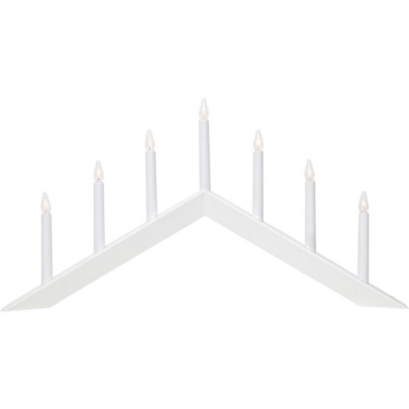 LED dekoratīvais svečturis Star Trading Arrow , 36cm, 4LED, IP20, balts