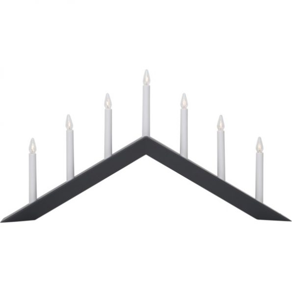 LED dekoratīvais svečturis Star Trading Arrow , 36cm, 4LED, IP20, melns