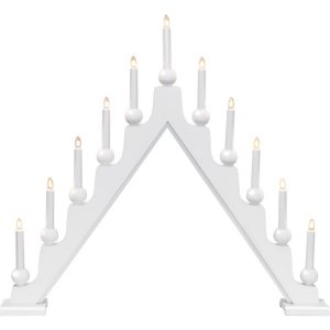 LED dekoratīvais svečturis Star Trading Stellan, 69cm, 11LED, IP20, balts