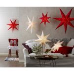 LED dekorācija Zvaigzne SENSY, Star Trading, balta, 78x52cm, E14, Max. 25W, IP20
