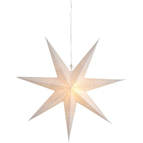 LED dekorācija Zvaigzne DOT, Star Trading, balta 70x70cm, E14, Max. 25W, IP20