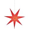 LED dekorācija Zvaigzne DOT, Star Trading, sarkanā, 70x70cm, E14, Max. 25W, IP20