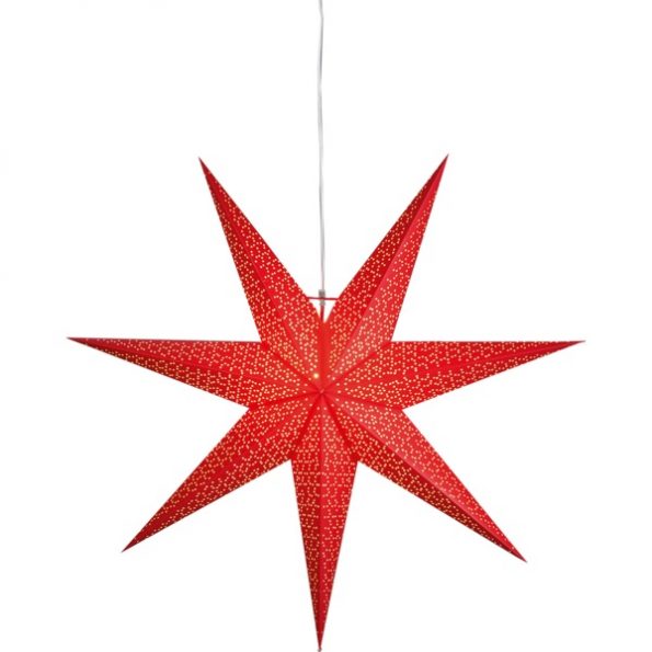 LED dekorācija Zvaigzne DOT, Star Trading, sarkana, 1x1m, E14, Max. 25W, IP20