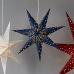 LED dekorācija Zvaigzne GALAXY, Star Trading, zila, 60x60cm, E14, Max. 25W, IP20