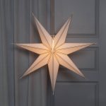 LED dekorācija Zvaigzne NICOLAS, Star Trading, balta, 80x80cm, E14, Max. 25W, IP20