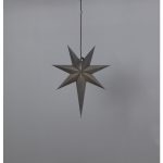 LED dekorācija Zvaigzne OZEN, Star Trading, pelēka, 55x65cm, E14, Max. 25W, IP20