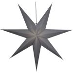 LED dekorācija Zvaigzne OZEN, Star Trading, pelēka, 1.4×1.4m, E27, Max. 25W, IP20