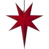 LED dekorācija Zvaigzne ROZEN, Star Trading, sarkana, 55x65cm, E14, Max. 25W, IP20