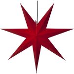 LED dekorācija Zvaigzne FROZEN, Star Trading, sarkanā, 70x70cm, E14, Max. 25W, IP20