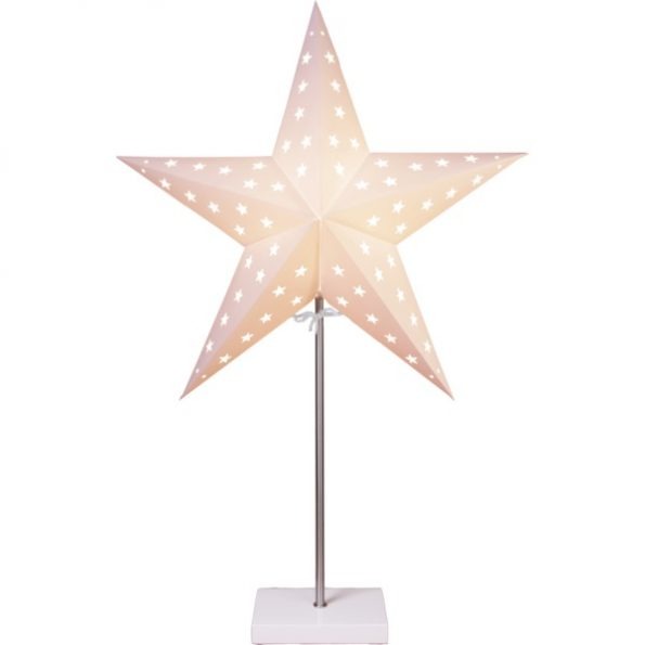 LED dekorācija Zvaigzne LEO, Star Trading, balta, 65x43cm, E14, Max. 25W, IP20