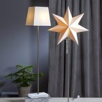 LED dekorācija Zvaigzne MOA 2in1, Star Trading, balta, 82x34cm, E14, Max. 25W, IP20