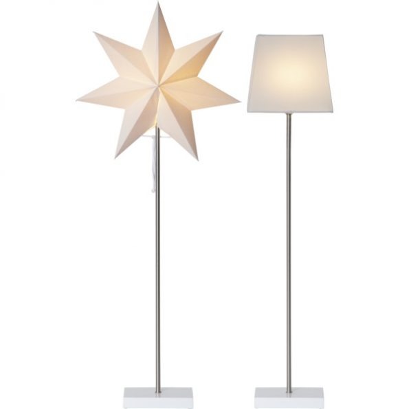LED dekorācija Zvaigzne MOA 2in1, Star Trading, balta, 82x34cm, E14, Max. 25W, IP20