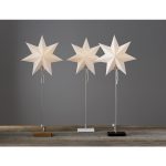 LED dekorācija Zvaigzne TOTTO, Star Trading, ozola krāsā, 80x34cm, E14, Max. 25W, IP20