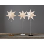 LED dekorācija Zvaigzne TOTTO, Star Trading, balta, 80x34cm, E14, Max. 25W, IP20