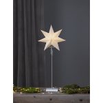LED dekorācija Zvaigzne TOTTO, Star Trading, balta, 80x34cm, E14, Max. 25W, IP20