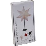 LED dekorācija Zvaigzne BOBO, Star Trading, melna, 51x34cm, E14, Max. 25W, IP20