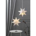 LED dekorācija Zvaigzne BOBO, Star Trading, balta, 51x34cm, E14, Max. 25W, IP20