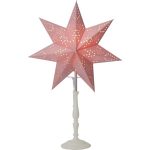 LED dekorācija Zvaigzne ROMANTIC, Star Trading, rozā, 55x35cm, E14, Max. 25W, IP20