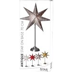 LED dekorācija Zvaigzne ANTIQUE, Star Trading, balta, 55x35cm, E14, Max. 25W, IP20