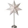 LED dekorācija Zvaigzne ANTIQUE, Star Trading, sudraba, 55x35cm, E14, Max. 25W, IP20