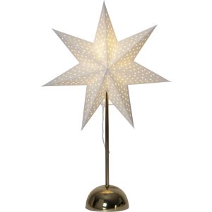 LED dekorācija Zvaigzne Star Trading LOTTIE, 55x35cm, 46LED, IP20, 3xAA, ar taimeri