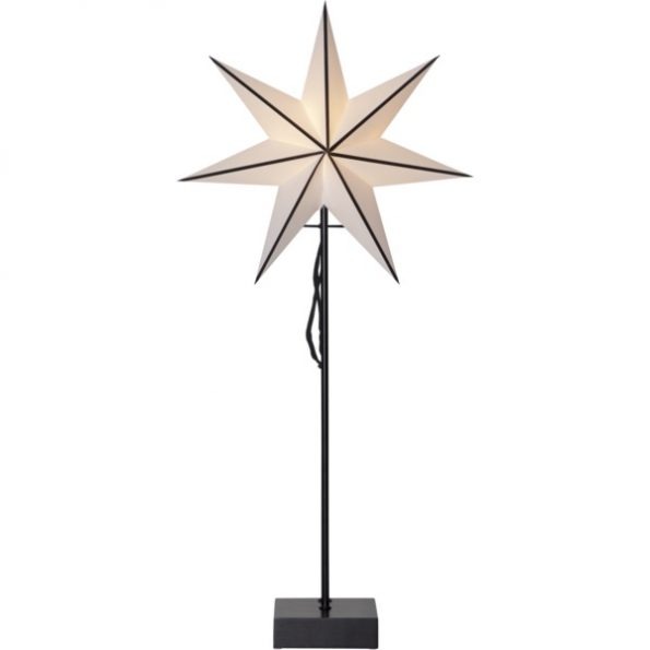 LED dekorācija Zvaigzne ASTRO, Star Trading, balta, 74x35cm, E14, Max. 25W, IP20