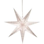 LED dekorācija Zvaigzne ANTIQUE, Star Trading, balta, 60x60cm, E14, Max. 25W, IP20