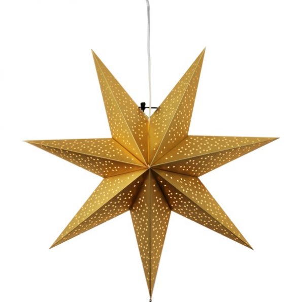 LED dekorācija Zvaigzne DOT, Star Trading, zelta, 54x54cm, E14, Max. 25W, IP20
