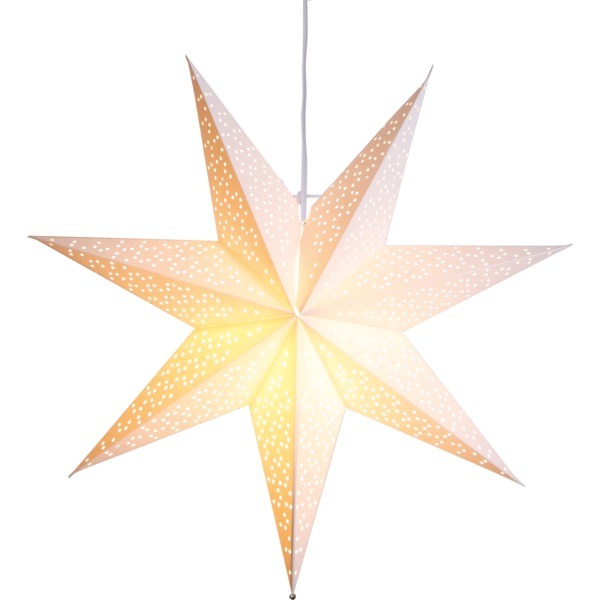LED dekorācija Zvaigzne DOT, Star Trading, balta 54x54cm, E14, Max. 25W, IP20