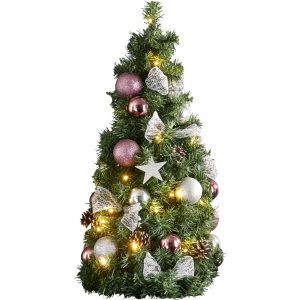 Mākslīgā eglīte ar LED gaismām Star Trading Noel, 65cm, 42LED, WW, IP20, 3xAA