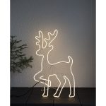 LED āra dekorācija siluets Briedis Star Trading Neonled, WW, 84cm, 600LED, IP44