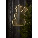 LED āra dekorācija siluets Sniegavīrs Star Trading Lumiwall, WW, 50cm, 60LED, IP44