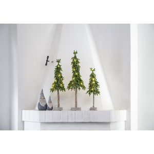 LED dekoratīvā egle galda Star Trading Lummer 45cm, 10LED, WW, IP20, 2xAA