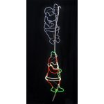 LED āra dekorācija siluets Ziemassvētku vecītis Star Trading Neonled, 1,8m, 600LED, IP44