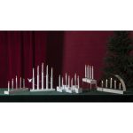 LED dekoratīvais svečturis Star Trading Birdy , 45cm, 5LED, IP20, balts